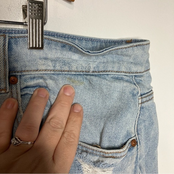 Lane Bryant mid rise boyfriend Bermuda jean shorts size 28 - Picture 3 of 8